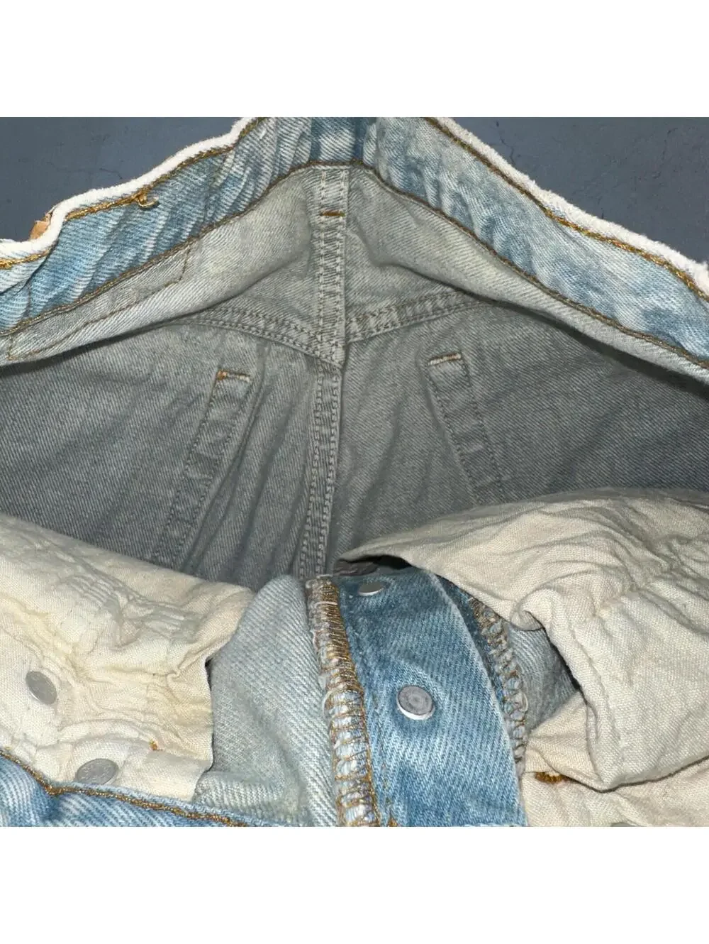 Levis 501 Vintage 90s USA XX Straight Leg Jeans Blue Light Wash 30x34 Act 27x34